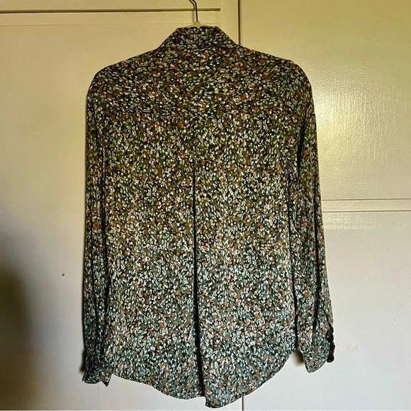 Beachlunchlounge Alanna Abstract Camo Blouse Size XS - Picture 8 of 13